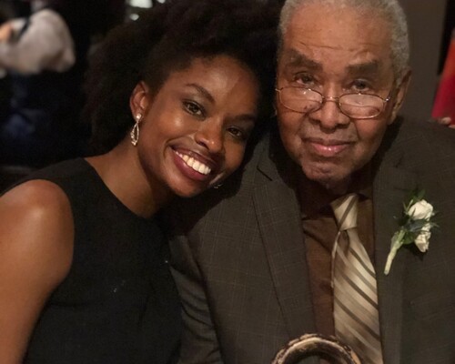 Photo of Dorian Wanzer and her grandfather