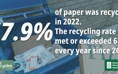 Paper Recycling Rate Graphic