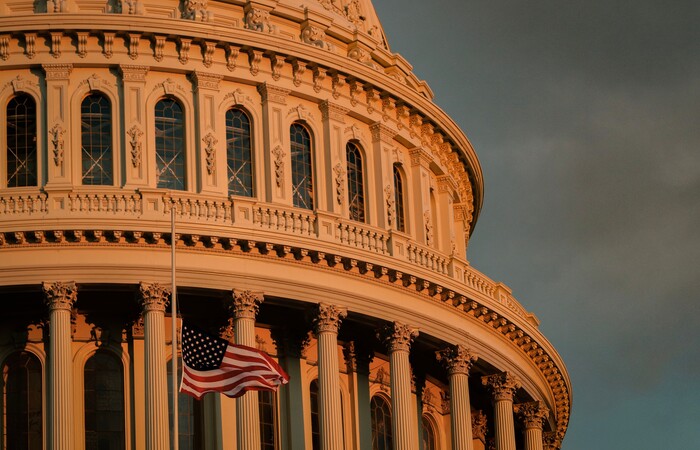 The dome of the US Capitol building