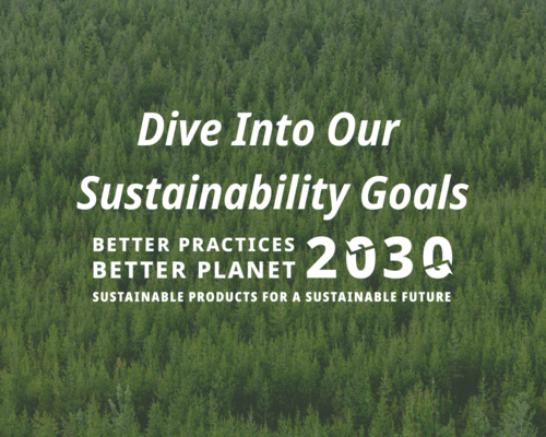 Dive into our sustainability goals with the Better Practices, Better Planet 2030 logol