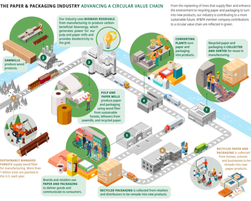 A snippet of the circular value chain graphic for a preview