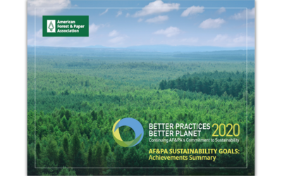 AF&PA Releases Sustainability Progress Report