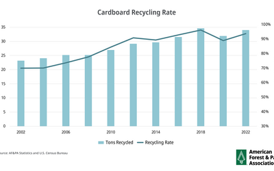 Cardboard Recycling Graph