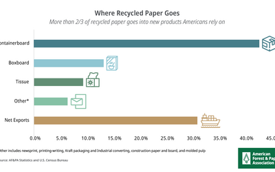 Where Recycled Paper Goes Graph