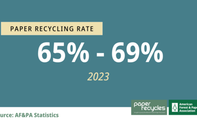 Paper Recycling Rate Graphic